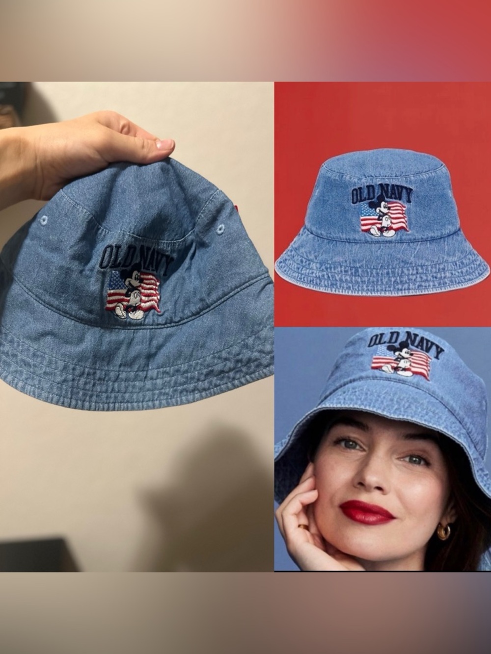 Old navy women’s Disney denim bucket hat